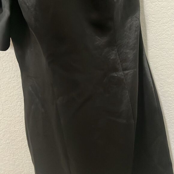 Free People x Fame and Partners Cara One-Shoulder Dress Black Ruffle, Size 6 - Picture 6 of 11